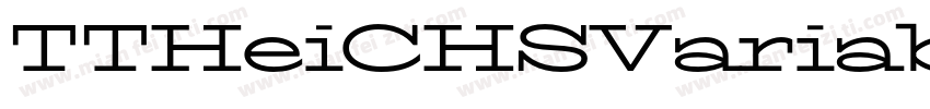 TTHeiCHSVariable Regular字体转换